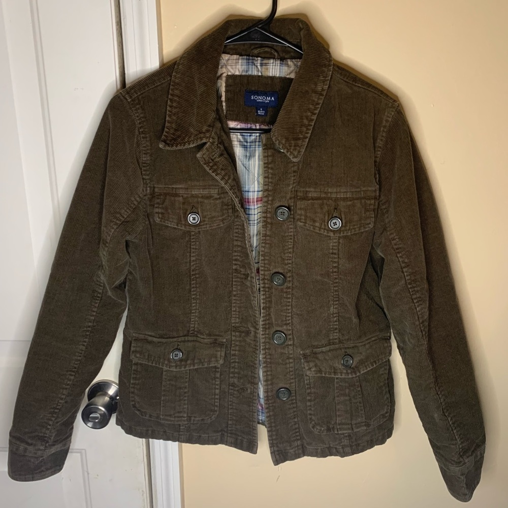 Corduroy Button Up Jacket